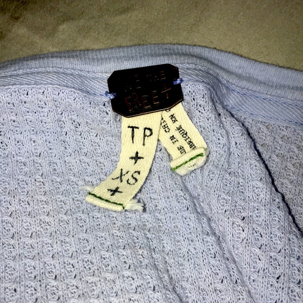 Free People Waffle Henley - Picture 6 of 6